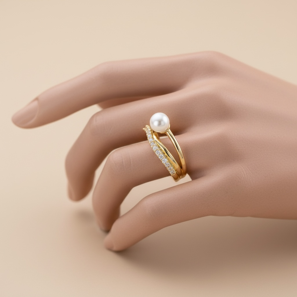 Bague "Perles "